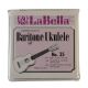 LAB-25 La Bella Baritone Ukulele Strings, Clear Nylon